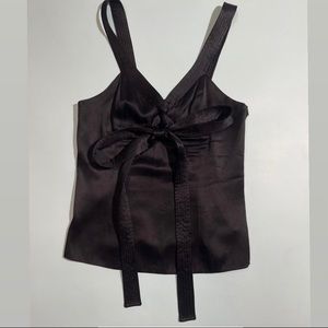 PROENZA SCHOULER Black Satin Top